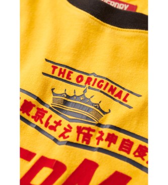 Superdry T-shirt Indstria moderna amarelo