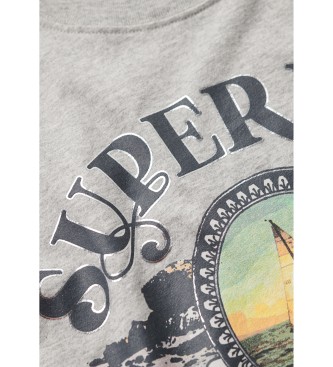 Superdry T-shirt souvenir de voyage gris