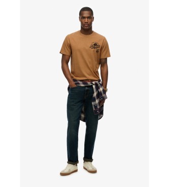 Superdry T-shirt jaune Vintage Workwear