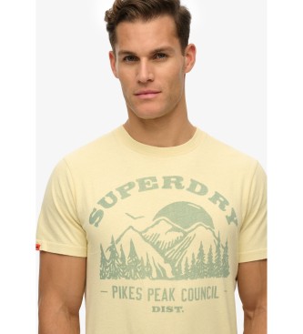 Superdry Lo-fi Outdoor T-shirt Mono yellow