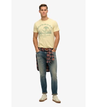 Superdry Lo-fi Outdoor T-shirt Mono yellow