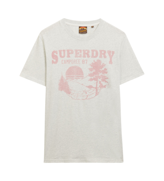 Superdry Lo-fi Outdoor-T-Shirt Mono grau