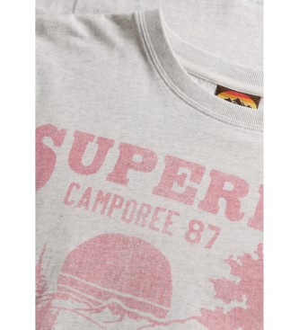 Superdry Lo-fi Outdoor-T-Shirt Mono grau