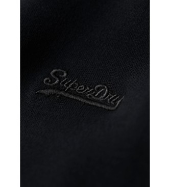 Superdry Vintage Logotip vezena majica črna