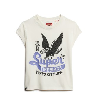 Superdry T-shirt with white Poster decorations