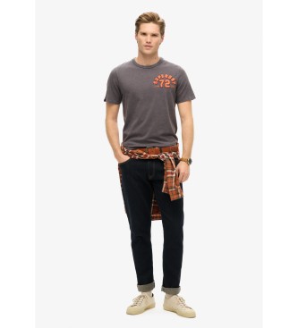 Superdry Vintage Athletic majica s kratkimi rokavi sive barve