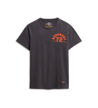 Superdry Vintage Athletic majica s kratkimi rokavi sive barve