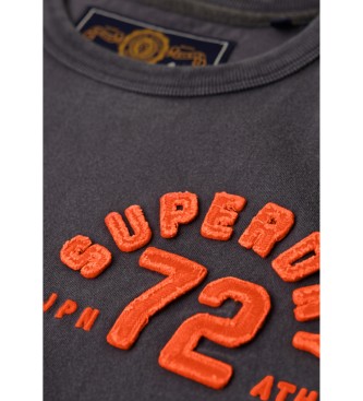 Superdry Vintage Athletic majica s kratkimi rokavi sive barve