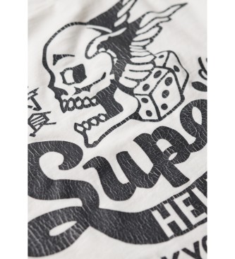 Superdry Retro Rocker t-shirt korte mouw wit