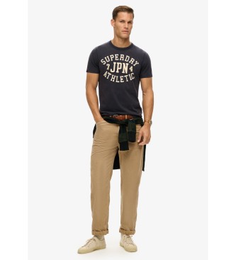 Superdry T-shirt de manga curta Vintage Athletic navy