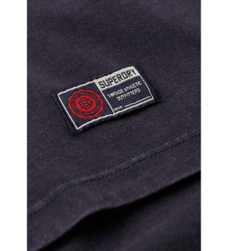 Superdry T-shirt de manga curta Vintage Athletic navy