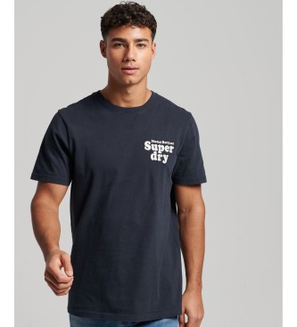 Superdry Vintage Cooper Classic marine T-shirt met korte mouwen