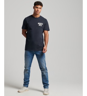 Superdry Vintage Cooper Classic marine T-shirt met korte mouwen