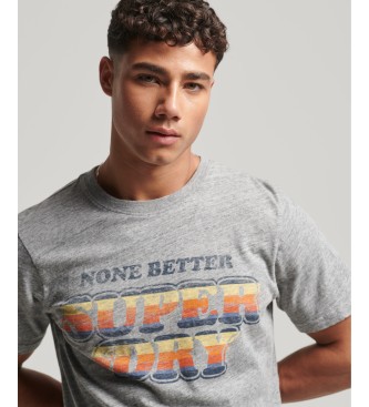 Superdry T-shirt a maniche corte grigia classica Cooper vintage