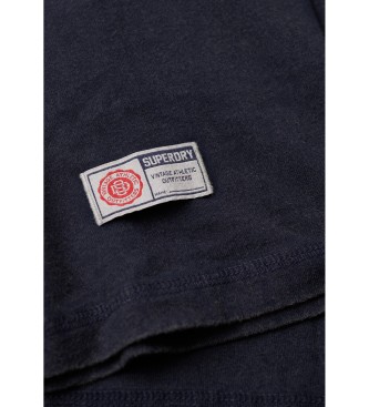Superdry T-shirt a maniche lunghe blu scuro atletica vintage
