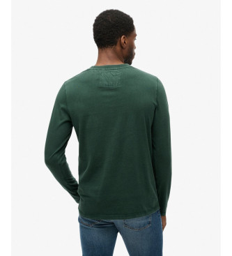 Superdry Vintage atletisk langrmet T-shirt grn