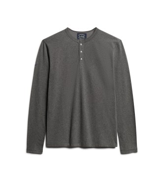 Superdry Grey knitted T-shirt with baker's collar