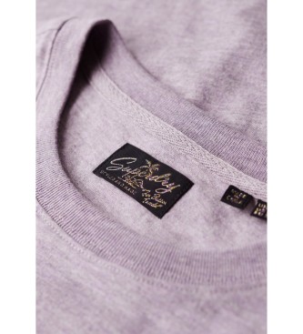 Superdry Locker geschnittenes gestreiftes T-Shirt Outdoor lila
