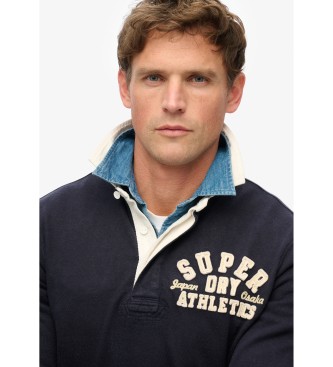 Superdry Vintage Athletic Poloshirt in Marineblau