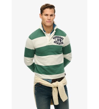 Superdry Vintage atletski polo zelena, bela