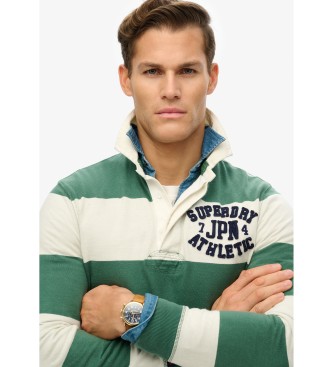 Superdry Vintage atletski polo zelena, bela