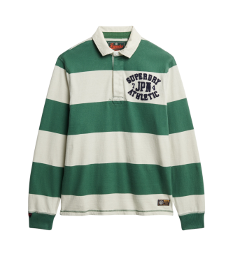 Superdry Vintage atletski polo zelena, bela