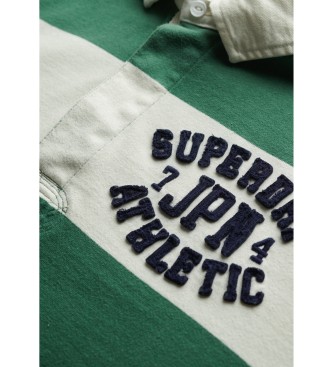 Superdry Vintage atletski polo zelena, bela