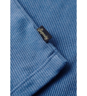 Superdry T-shirt de alas com renda azul