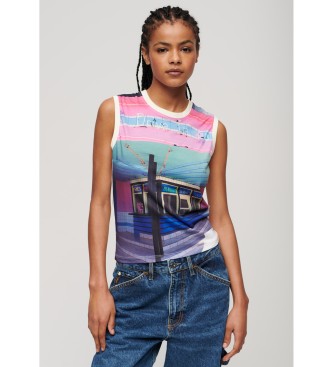 Superdry Tank top with white sub print