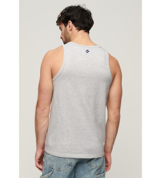 Superdry Relaxed model Sportswear grijze tanktop