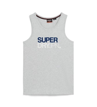 Superdry Relaxed fit Sportswear grey tank top