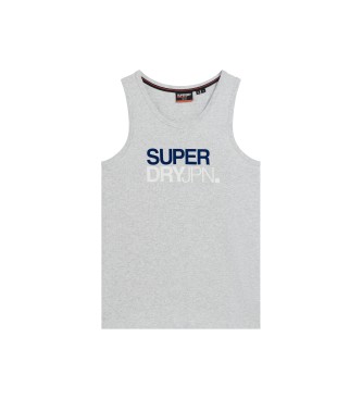 Superdry Relaxed model Sportswear grijze tanktop