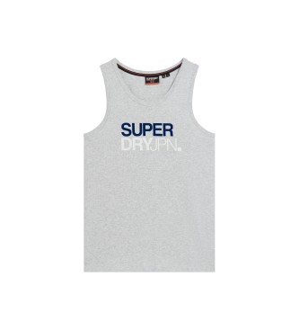 Superdry Szary podkoszulek Sportswear o luźnym kroju