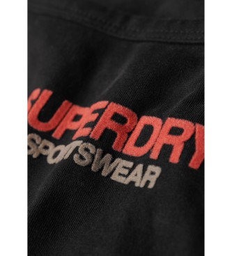 Superdry Majica z logotipom Sportswear, črna