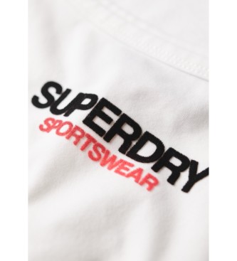 Superdry T-shirt med Sportswear-logo i hvid