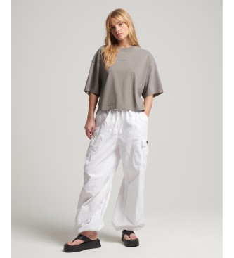 Superdry Code Surplus Micro T-shirt oversized de corte quadrado cinzento