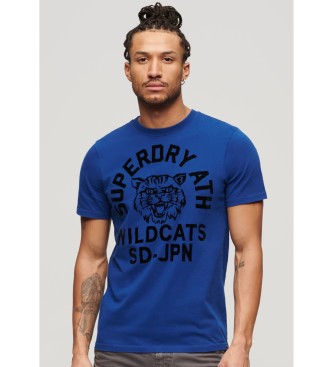 Superdry T-shirt atletica da campo blu scuro