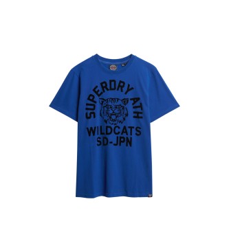 Superdry Granatowa koszulka Field Athletic