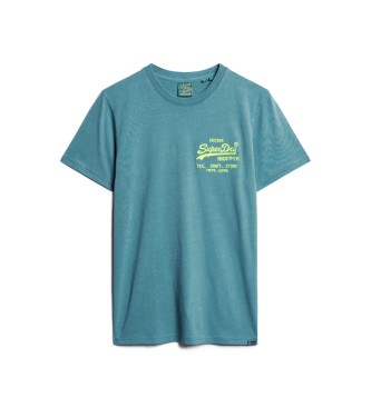 Superdry Fluor T-shirt with blue Vintage logo