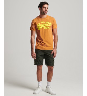 Superdry T-shirt fluorescente com log
