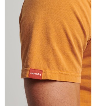Superdry Camiseta flor con logotipo Vintage Logo naranja