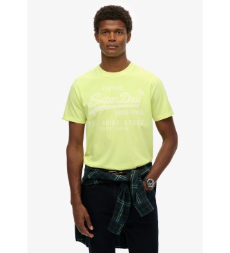 Superdry Fluor gelb Vintage-T-Shirt