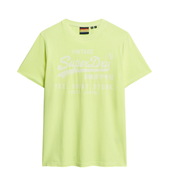 Superdry Fluor gelb Vintage-T-Shirt