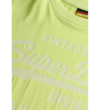 Superdry Fluor gelb Vintage-T-Shirt