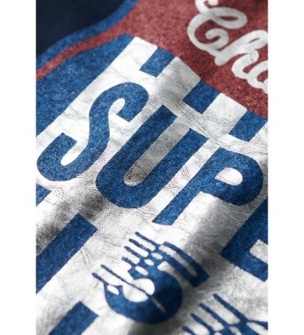 Superdry T-shirt da lavoro benzina blu scuro