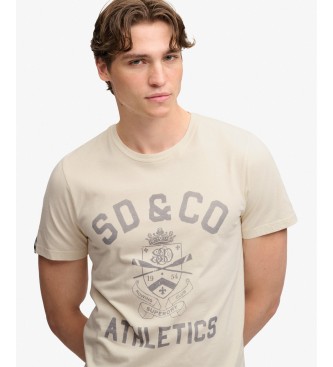 Superdry Gothic Varsity beige t-shirt