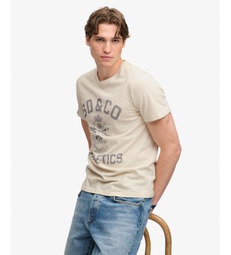 Superdry Gothic Varsity beige t-shirt