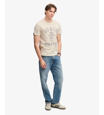 Superdry Gothic Varsity beige t-shirt