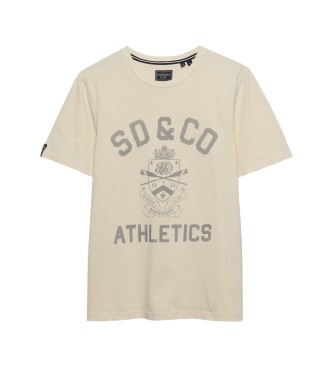 Superdry Gothic Varsity beige t-shirt