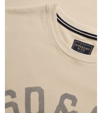 Superdry Gothic Varsity beige t-shirt